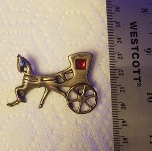 Vintage Mexico sterling silver brooch